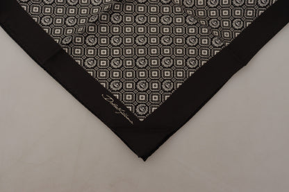 Dolce & Gabbana Elegant Black Silk Men'S Scarf Wrap