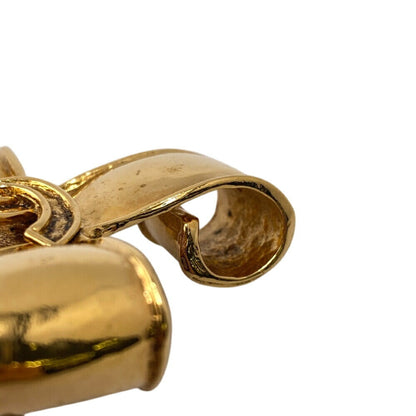 Chanel Gold Gold Plated Coco Mark