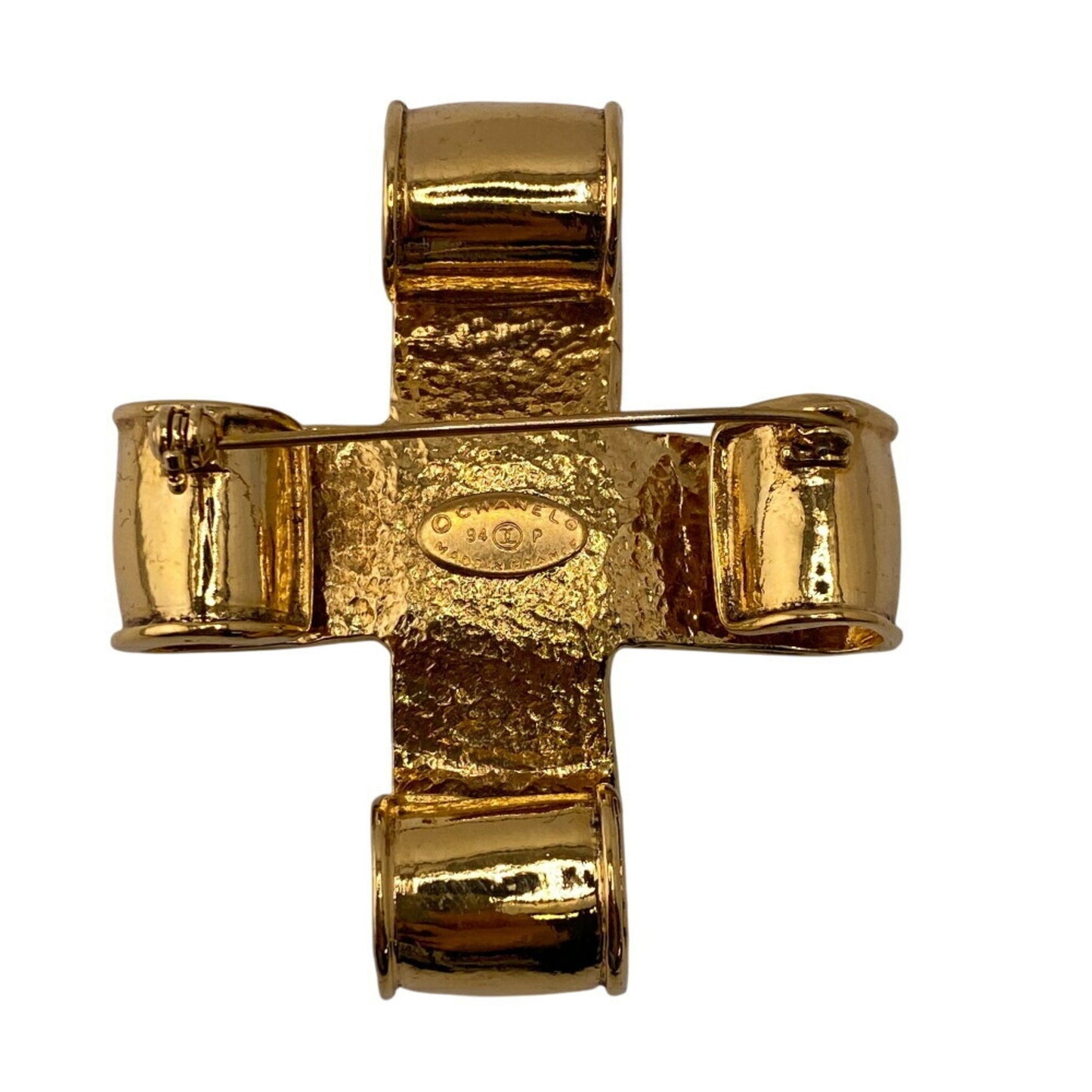 Chanel Gold Gold Plated Coco Mark