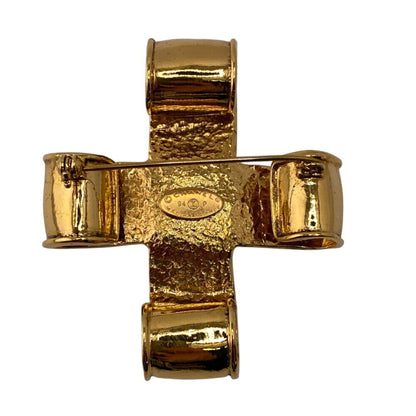 Chanel Gold Gold Plated Coco Mark