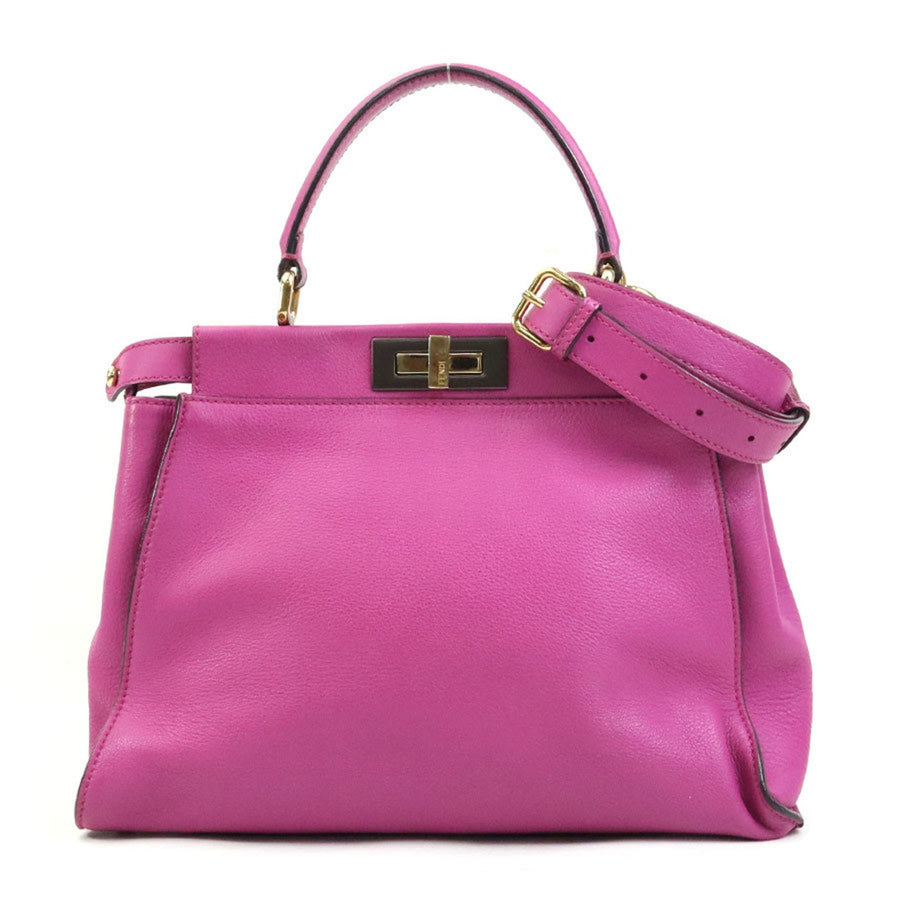 Fendi Pink Leather Peekaboo