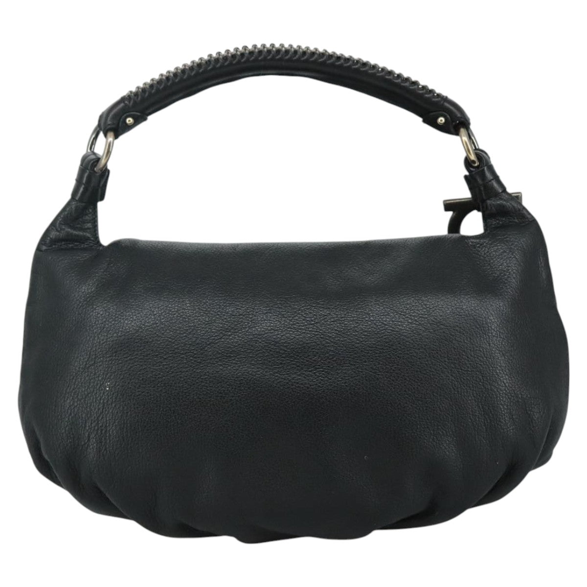 Salvatore Ferragamo Black Leather Handbag