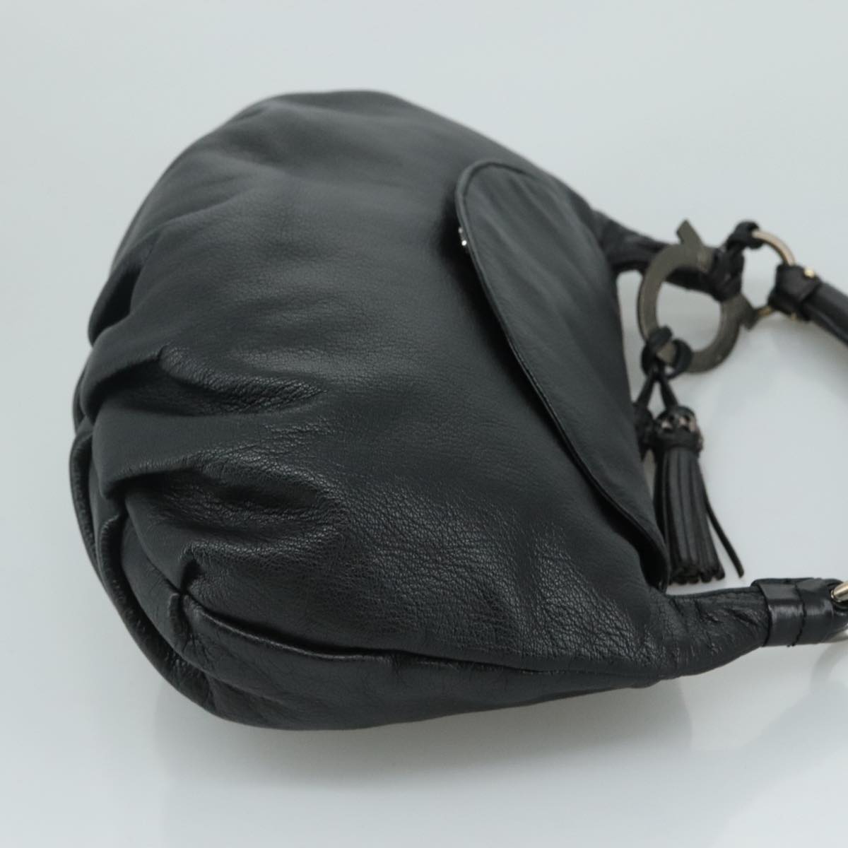 Salvatore Ferragamo Black Leather Handbag
