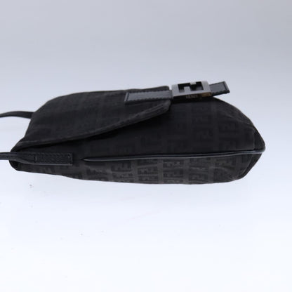 Fendi Black Canvas Mamma Baguette
