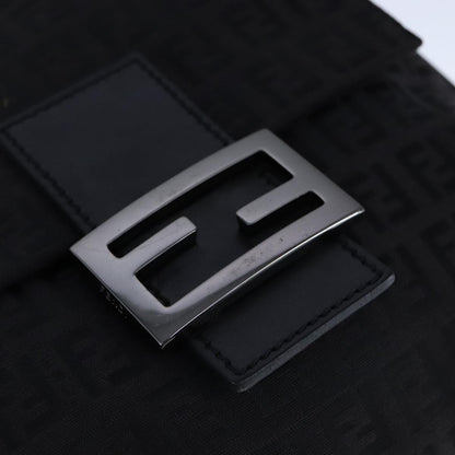 Fendi Black Canvas Mamma Baguette