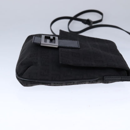 Fendi Black Canvas Mamma Baguette