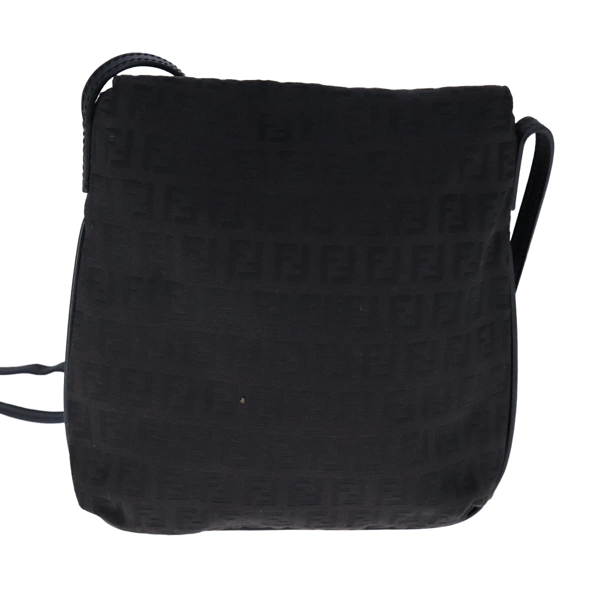 Fendi Black Canvas Mamma Baguette