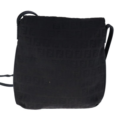 Fendi Black Canvas Mamma Baguette