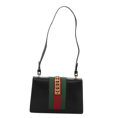 Gucci Black Leather Sylvie