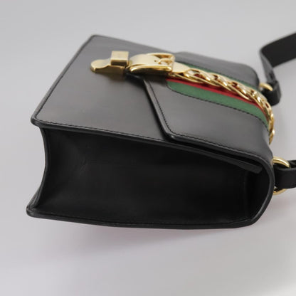 Gucci Black Leather Sylvie