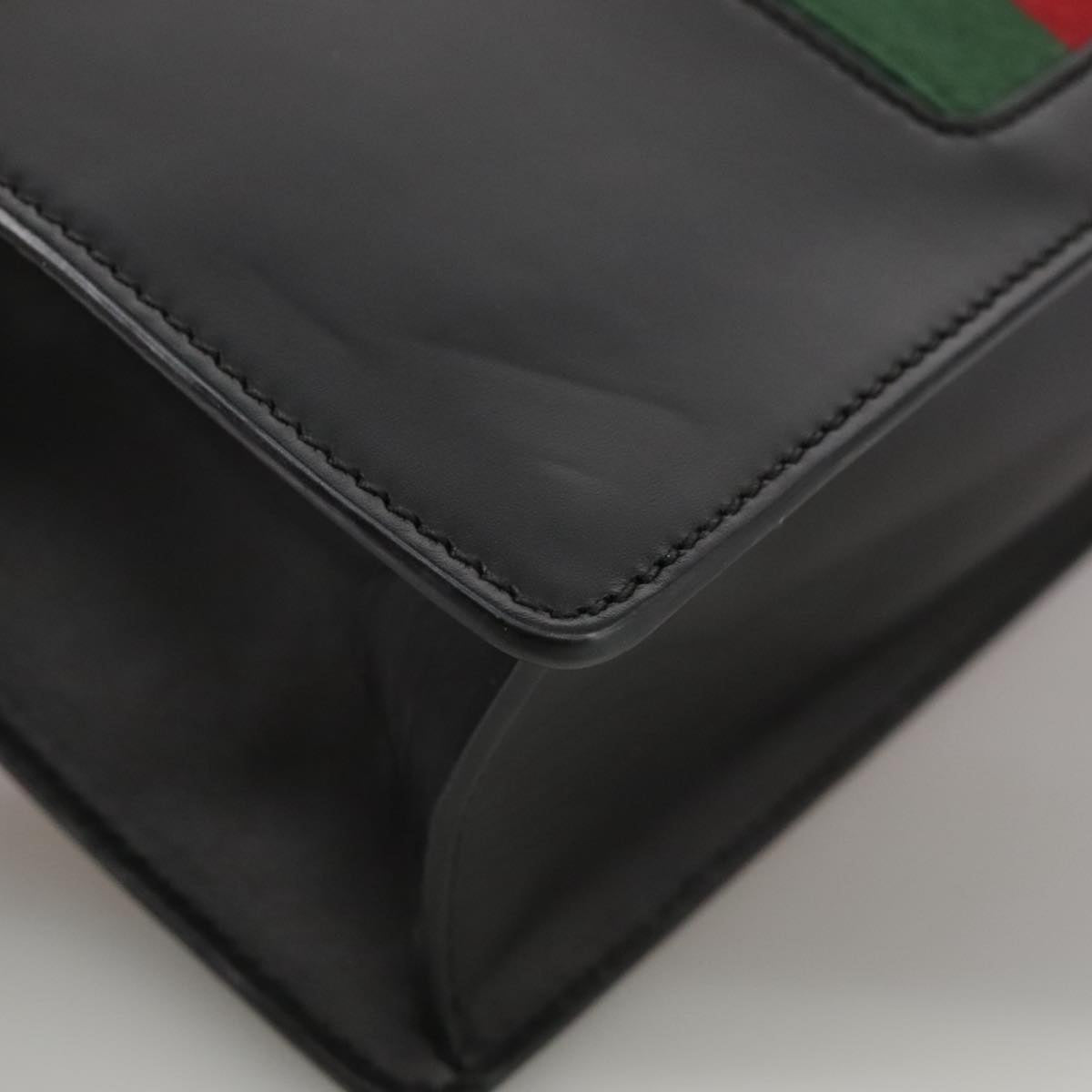 Gucci Black Leather Sylvie