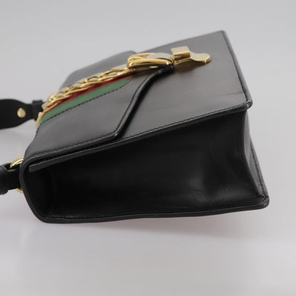 Gucci Black Leather Sylvie