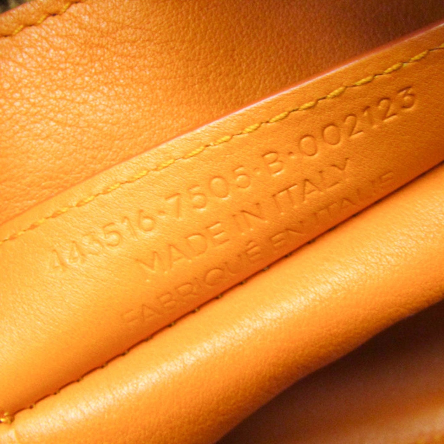 Balenciaga Orange Leather Blackout City
