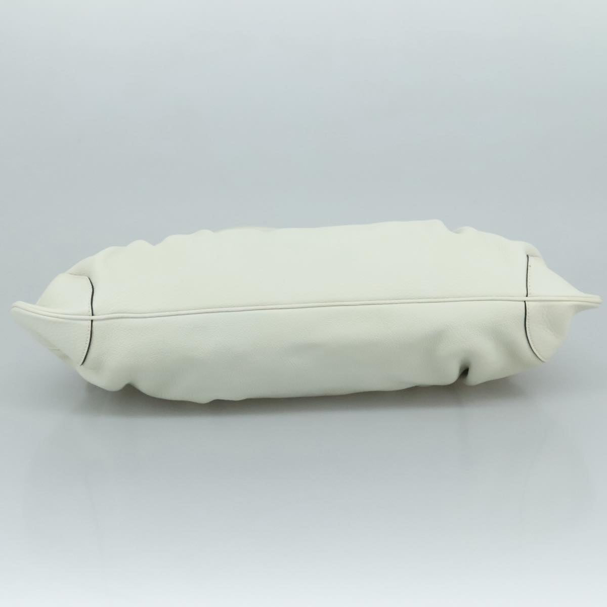 Salvatore Ferragamo White Leather Gancini