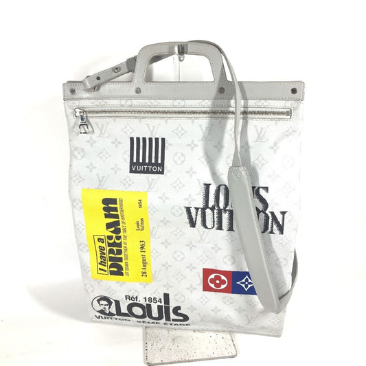 Louis Vuitton White Canvas Handbag