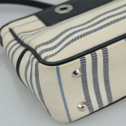 Burberry White Canvas Shoulder