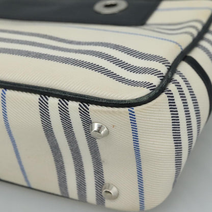 Burberry White Canvas Shoulder