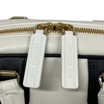 Dior White Leather Bowling