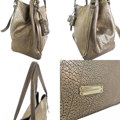 Burberry Gold Leather Canterbury