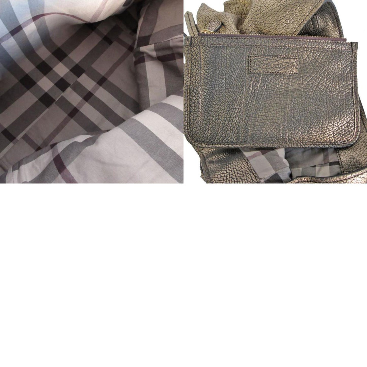 Burberry Gold Leather Canterbury