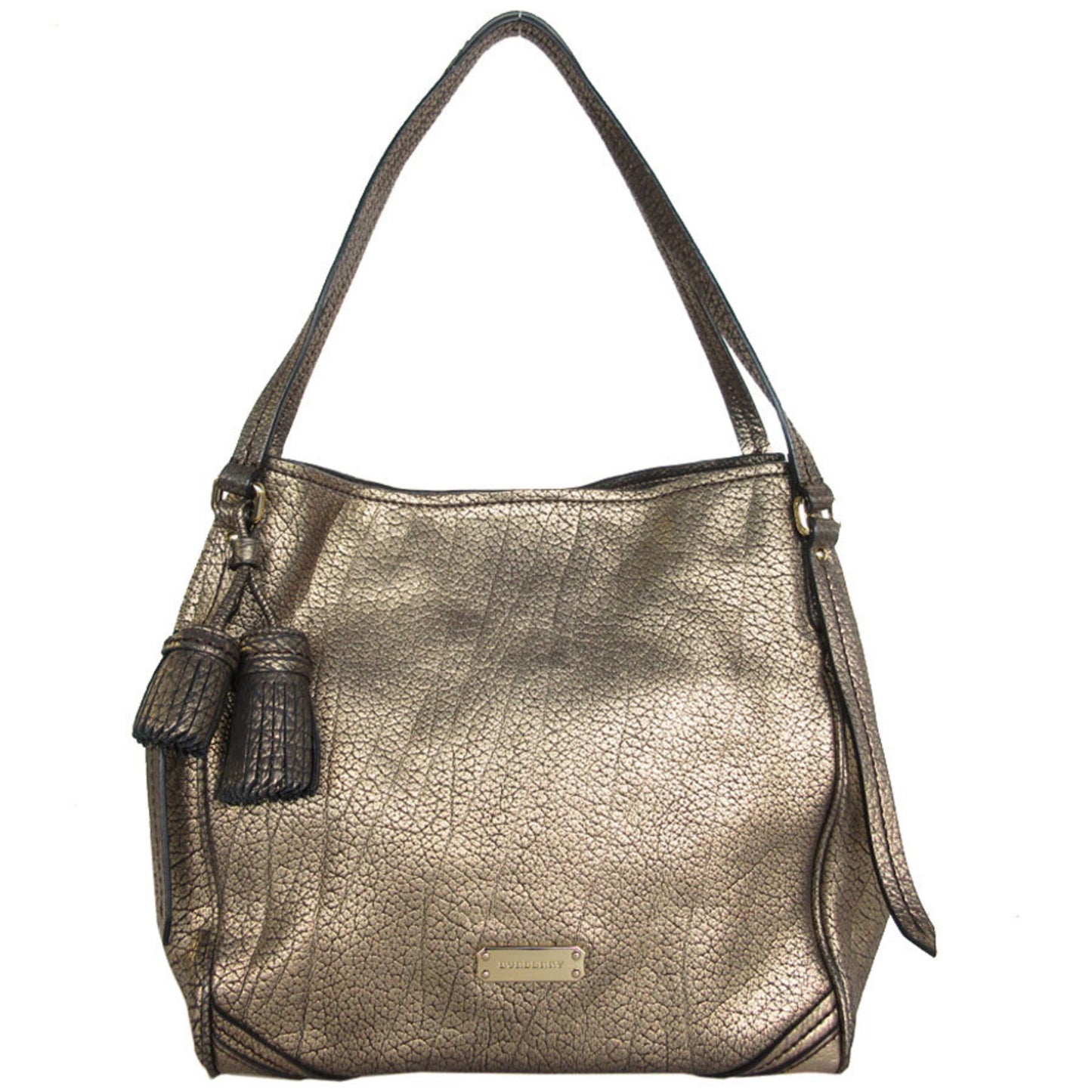 Burberry Gold Leather Canterbury
