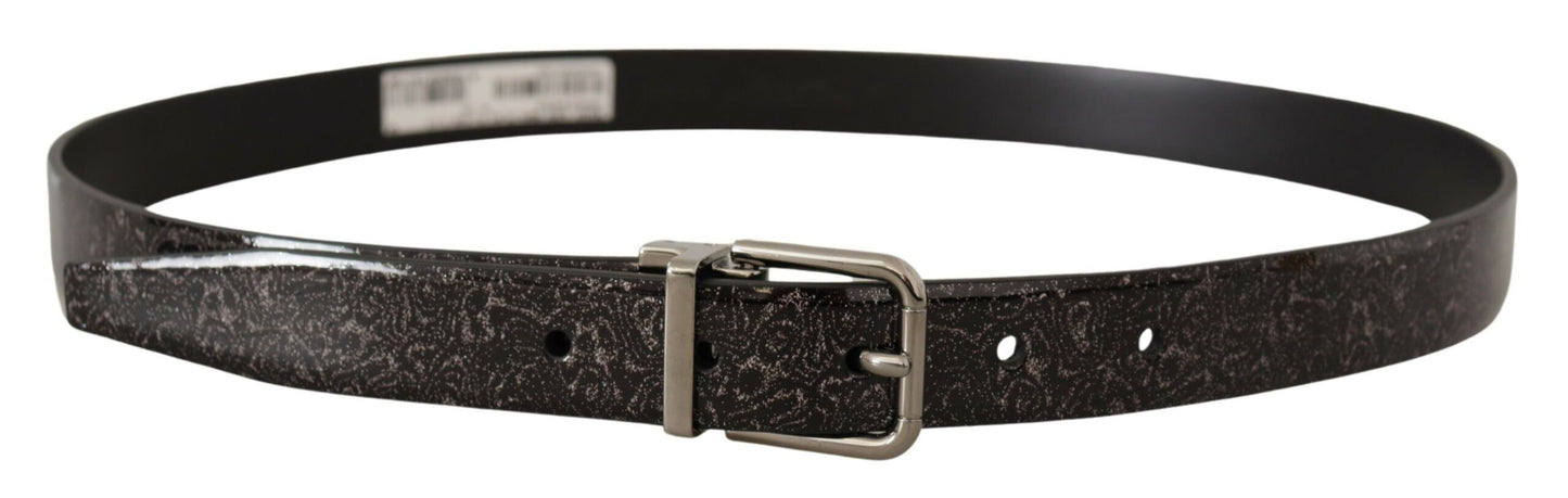 Dolce & Gabbana Sleek Grosgrain Leather Belt With Metal Buckle
