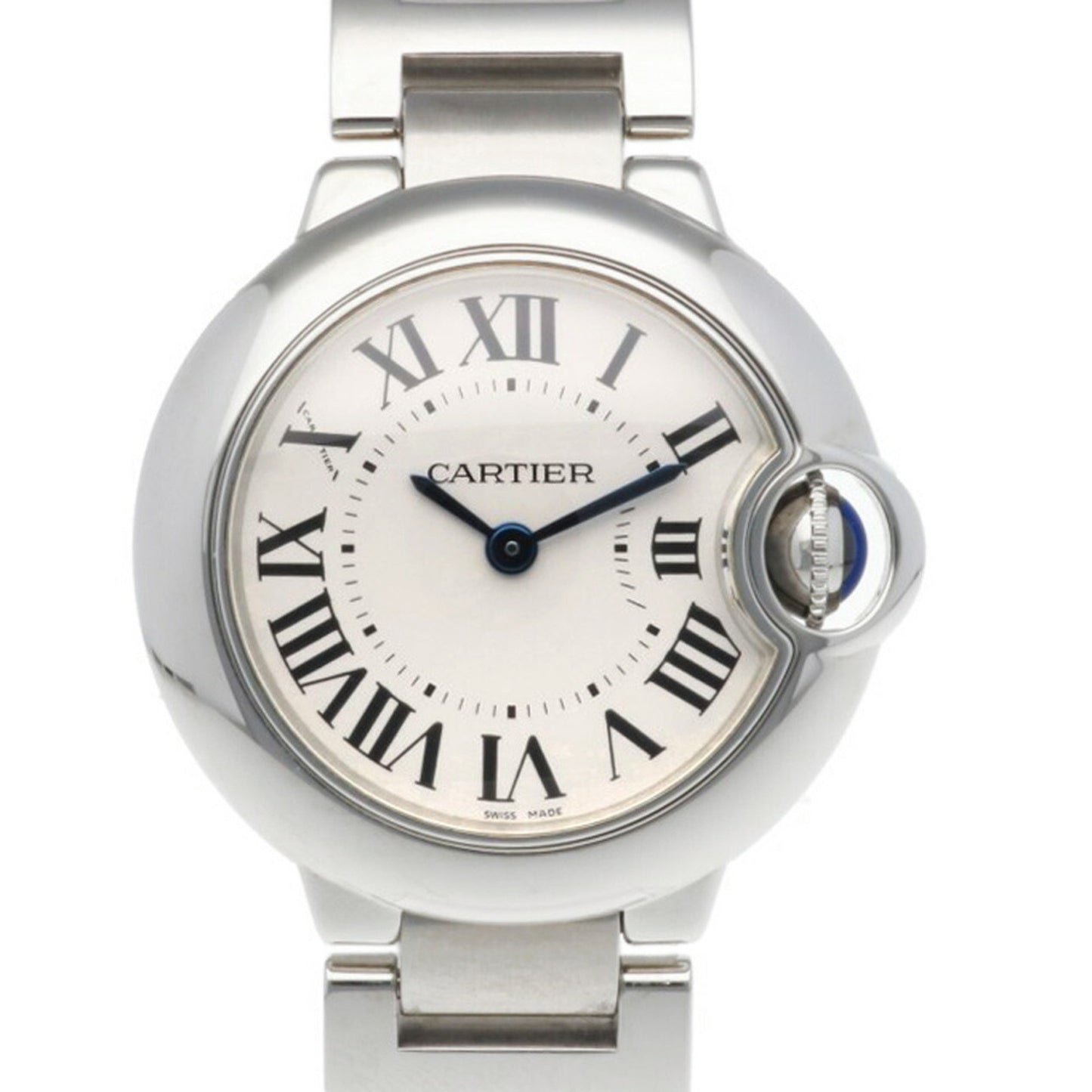 Cartier White Steel Ballon Bleu