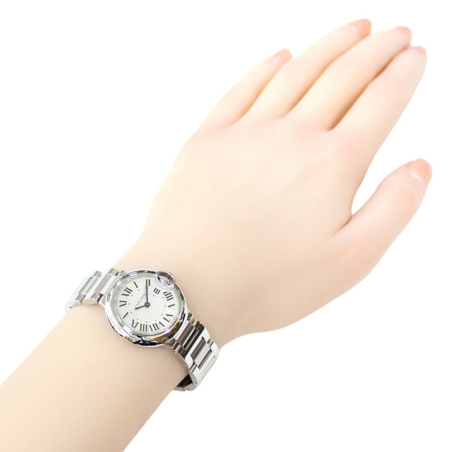 Cartier White Steel Ballon Bleu