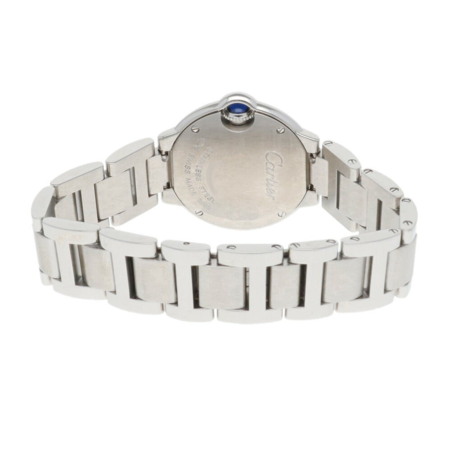 Cartier White Steel Ballon Bleu