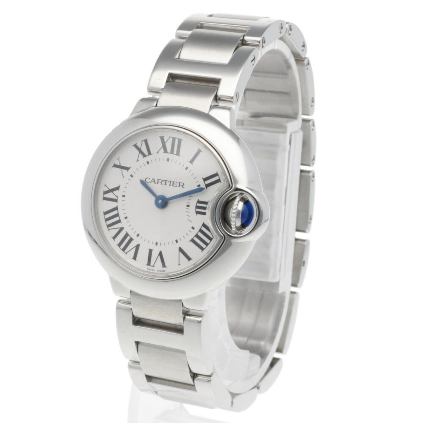 Cartier White Steel Ballon Bleu