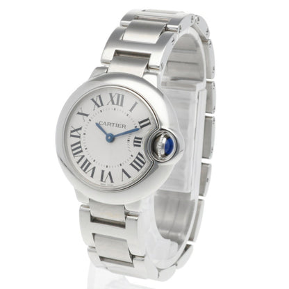 Cartier White Steel Ballon Bleu