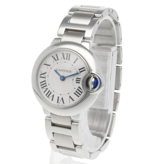 Cartier White Steel Ballon Bleu