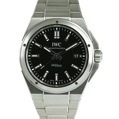 Iwc Schaffhausen Black Steel Watch