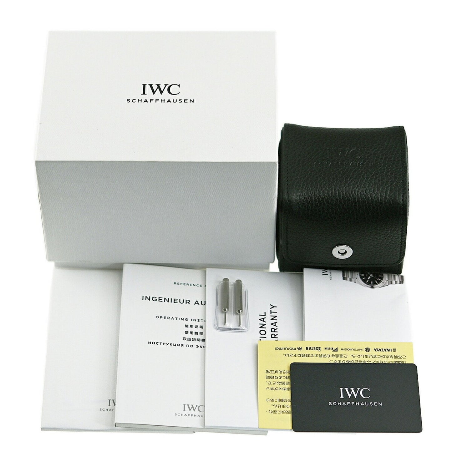 Iwc Schaffhausen Black Steel Watch