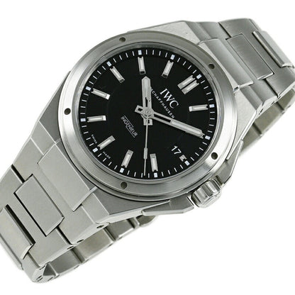 Iwc Schaffhausen Black Steel Watch