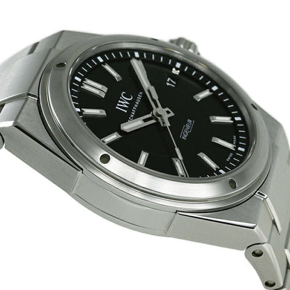 Iwc Schaffhausen Black Steel Watch