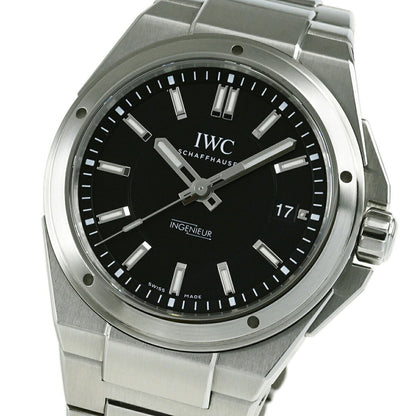 Iwc Schaffhausen Black Steel Watch