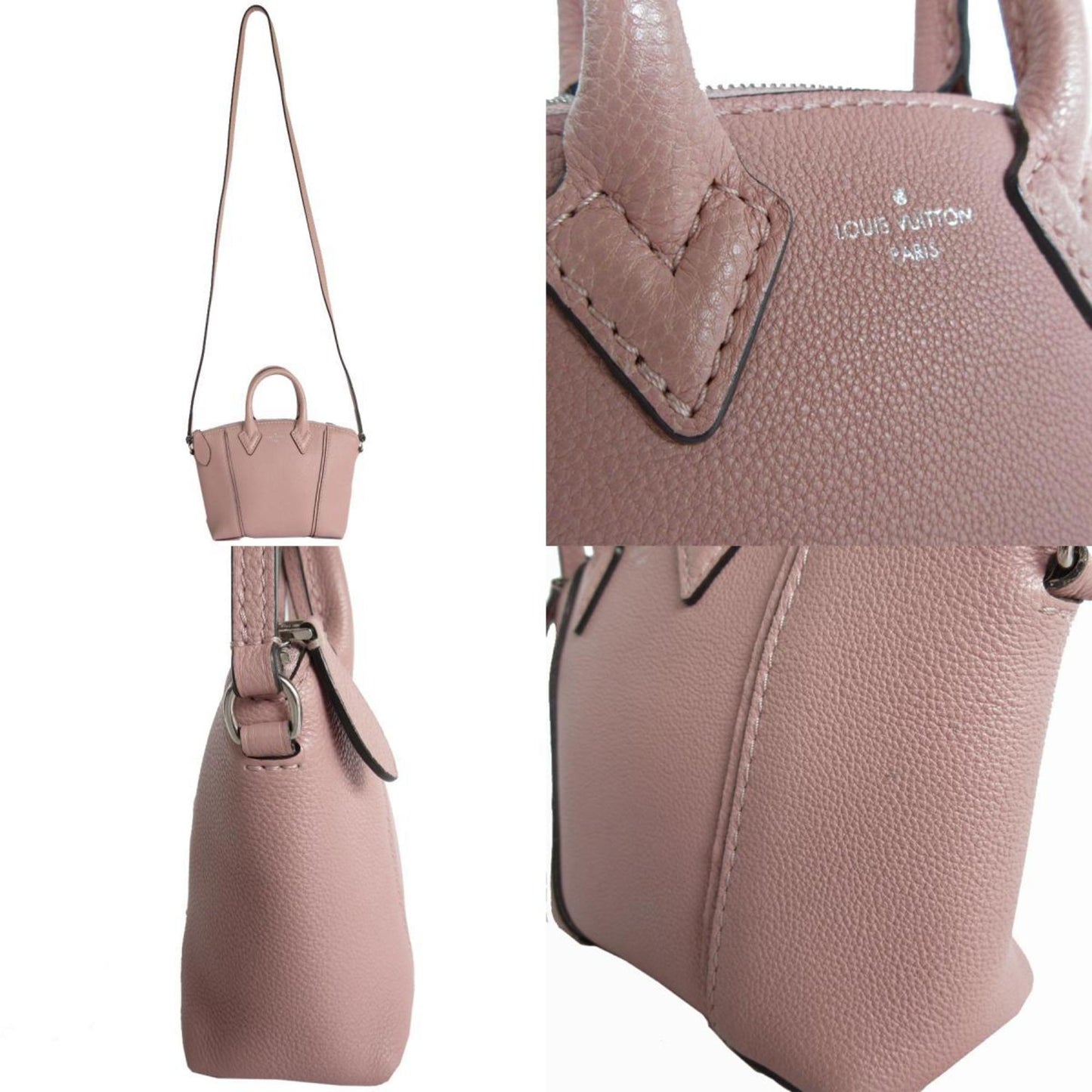 Louis Vuitton Pink Leather Soft Lockit