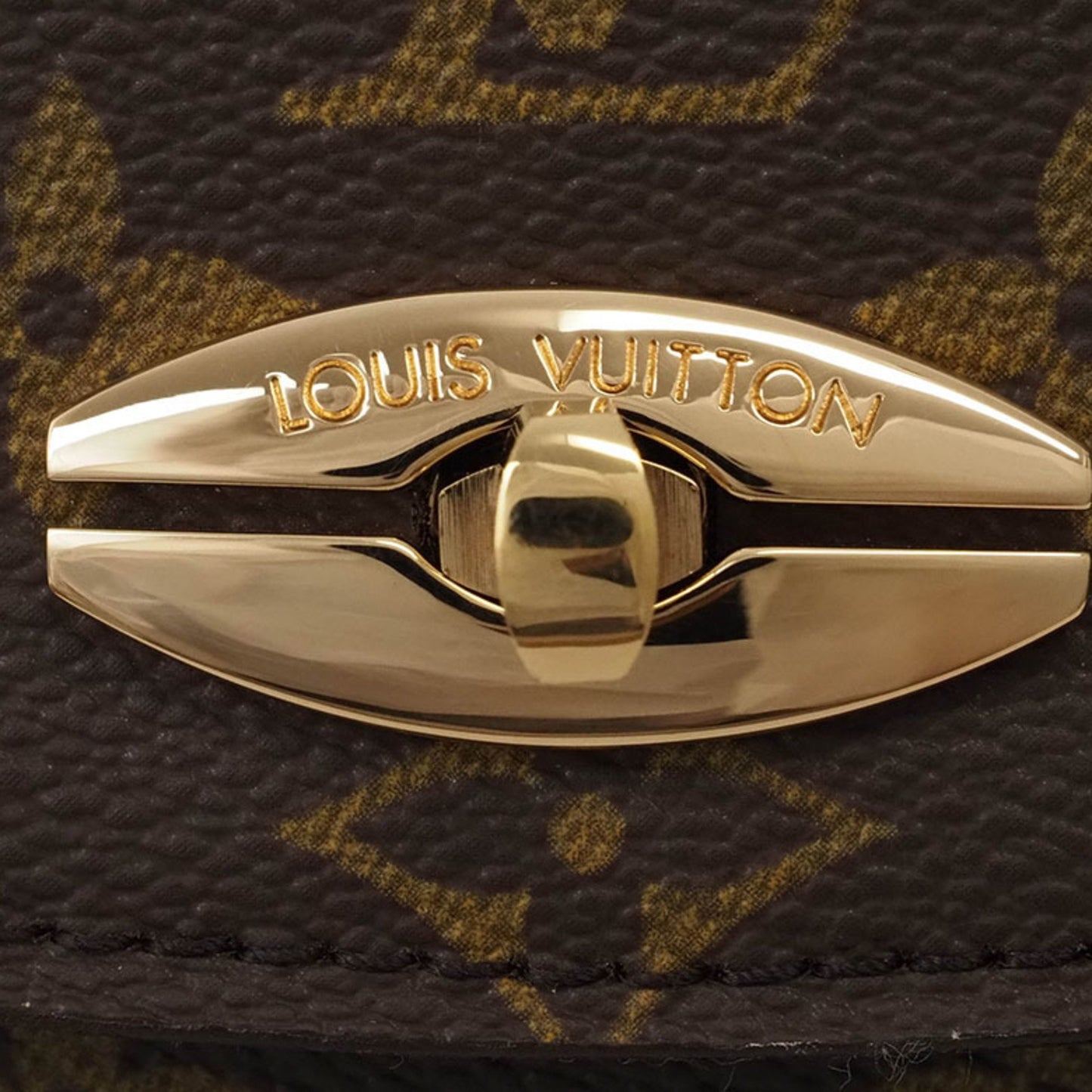 Louis Vuitton Brown Canvas Handbag