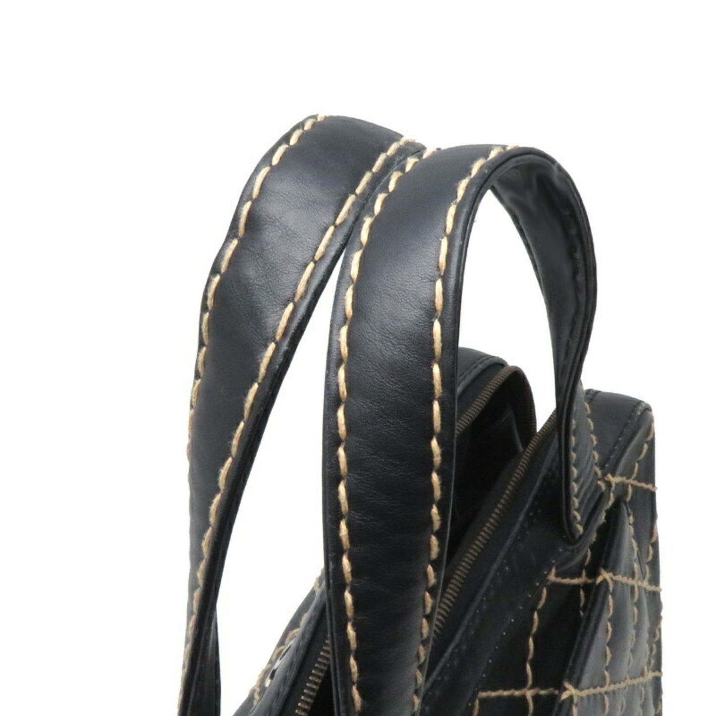 Chanel Black Leather Wild Stitch