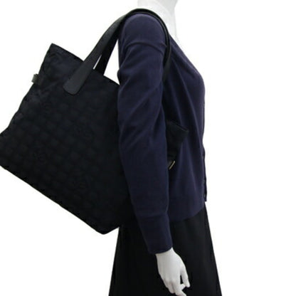 Chanel Black Synthetic Travel Line