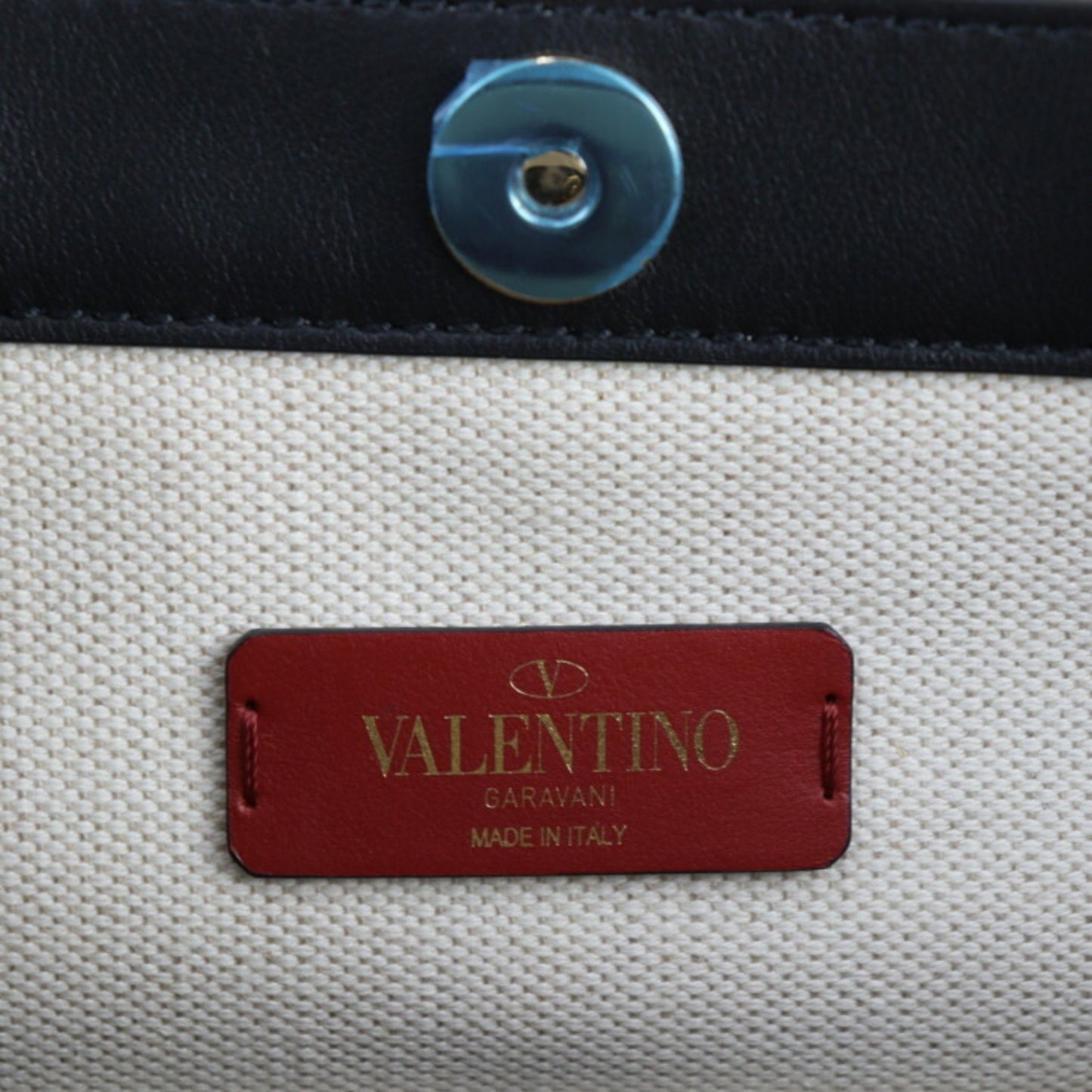 Valentino Garavani White Canvas Vltn