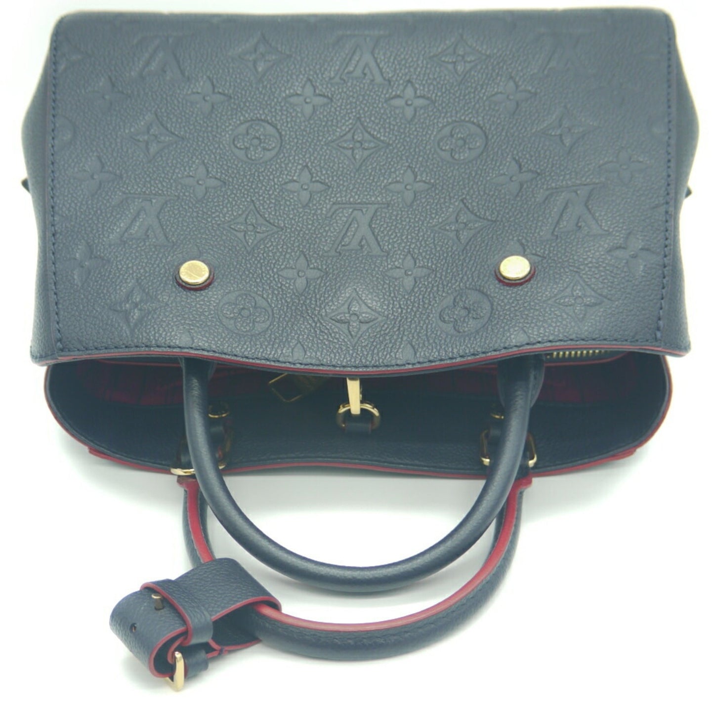 Louis Vuitton Blue Leather Montaigne