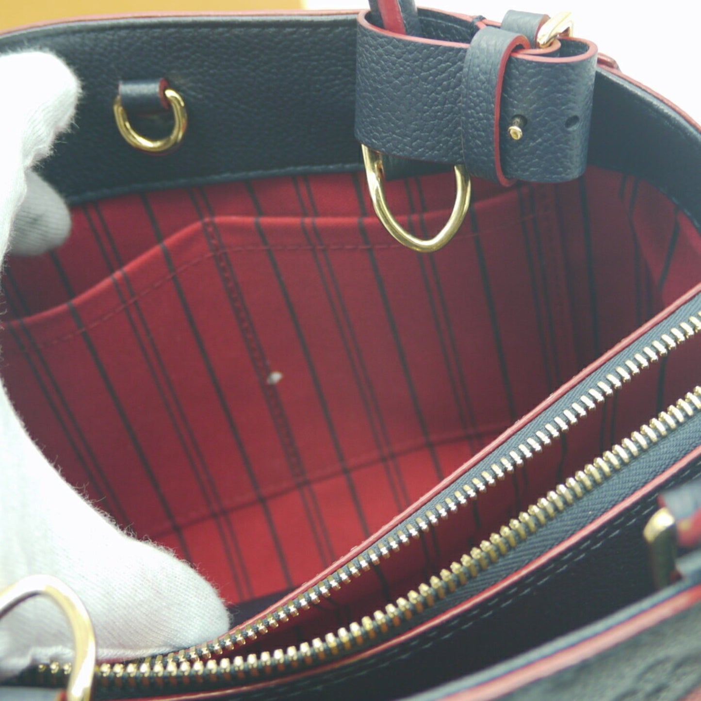 Louis Vuitton Blue Leather Montaigne