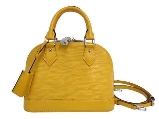Louis Vuitton Yellow Leather Alma Bb