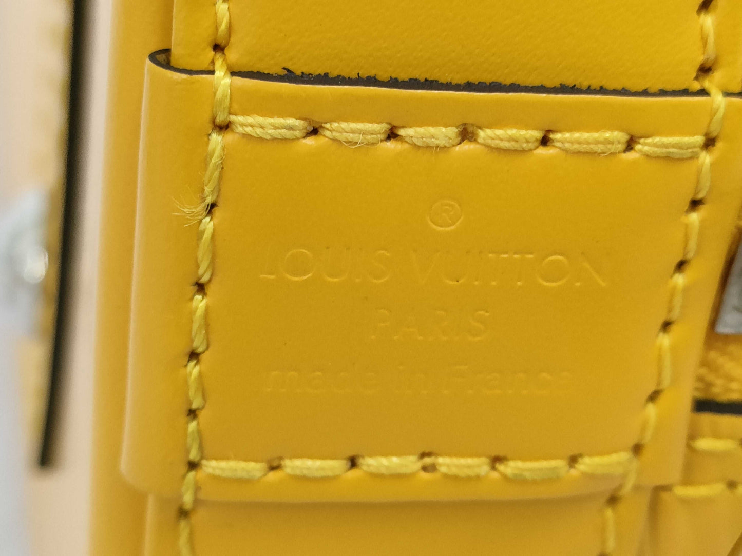Louis Vuitton Yellow Leather Alma Bb