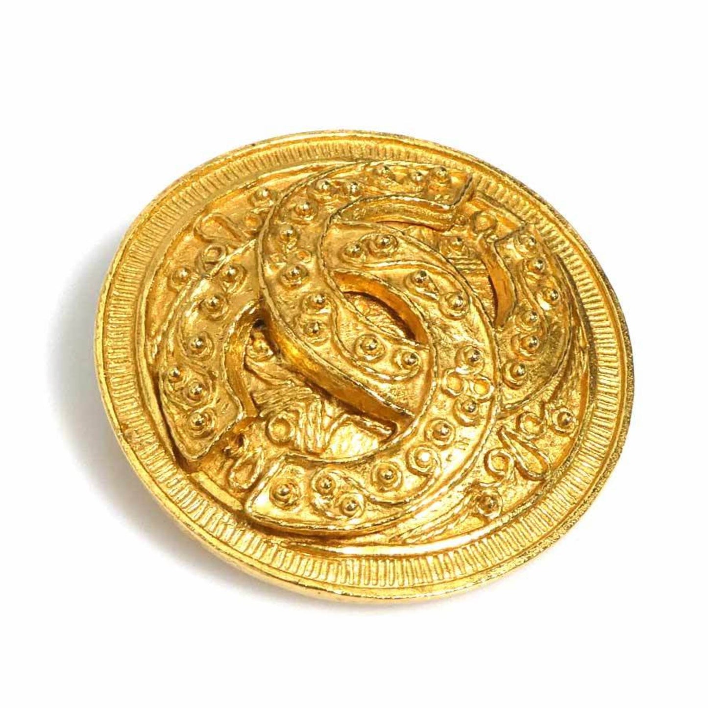 Chanel Gold Metal Coco Mark
