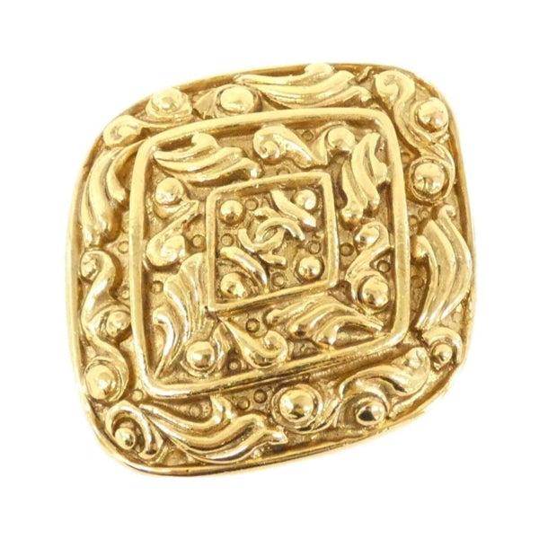 Chanel Gold Gold Plated Coco Mark