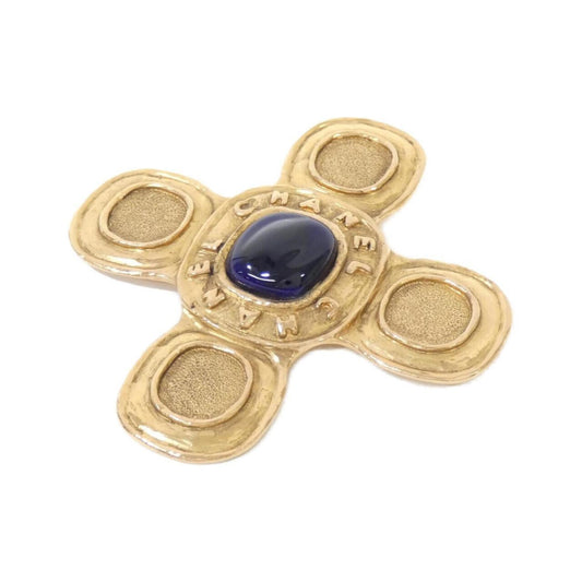 Chanel Blue Gold Plated Gripoix