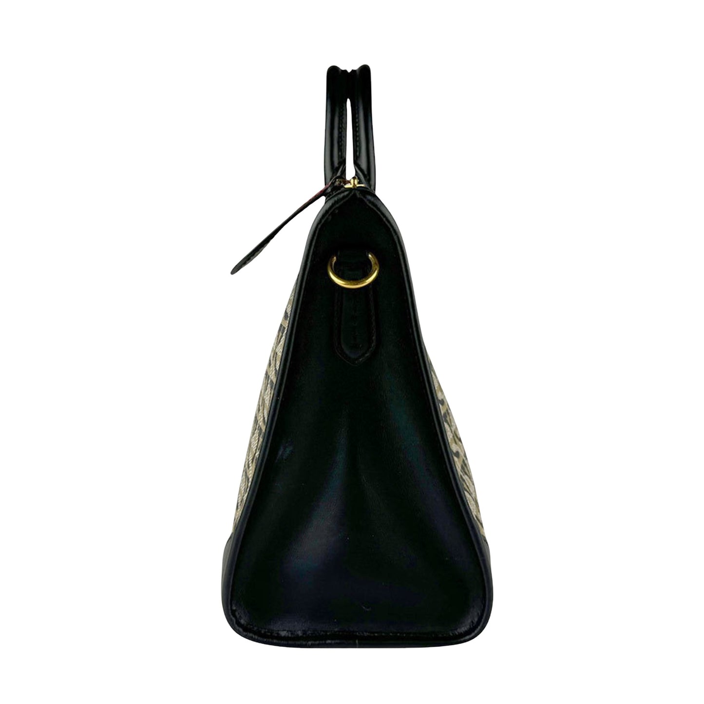 Salvatore Ferragamo Brown Canvas Gancini